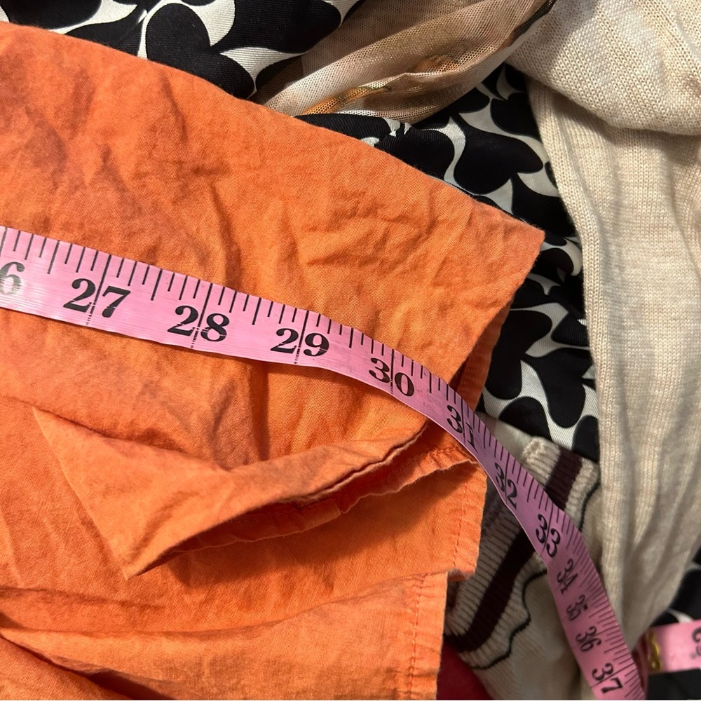 Free People All About Tiers Midi Skirt Swing Orange XS - Picture 9 of 10